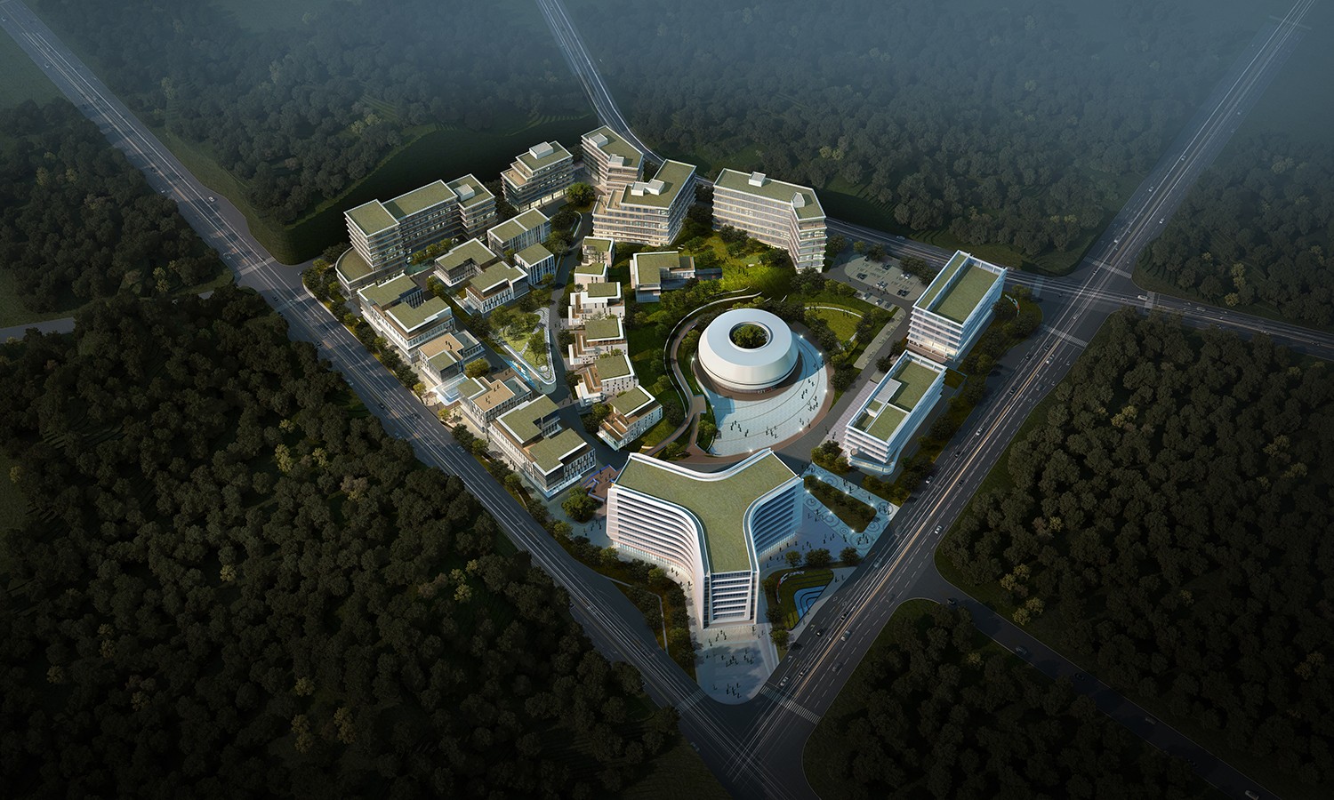590海洋之神登录入口科技青山湖总部园区鸟瞰图.jpg